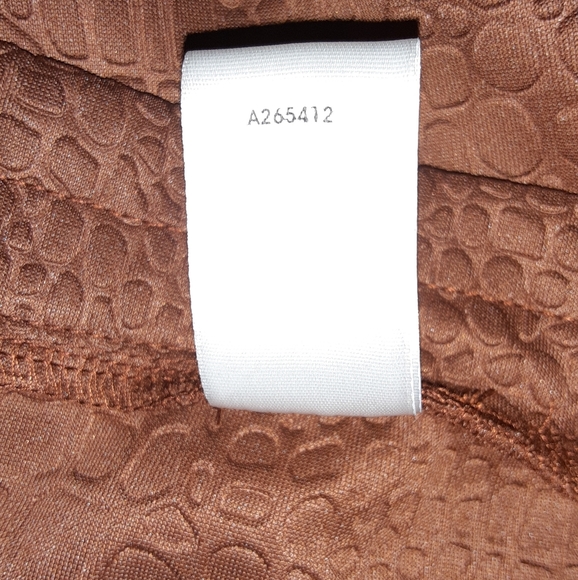 1X Simonton Says George Simonton Pebble Textured Godet Panel Skirt in Brown - Picture 9 of 10